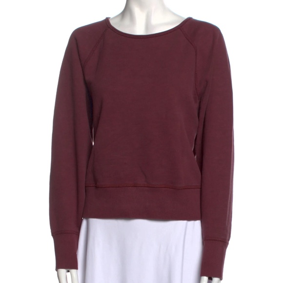 rag & bone Tops - Rag & Bone Burgundy Sweatshirt Small